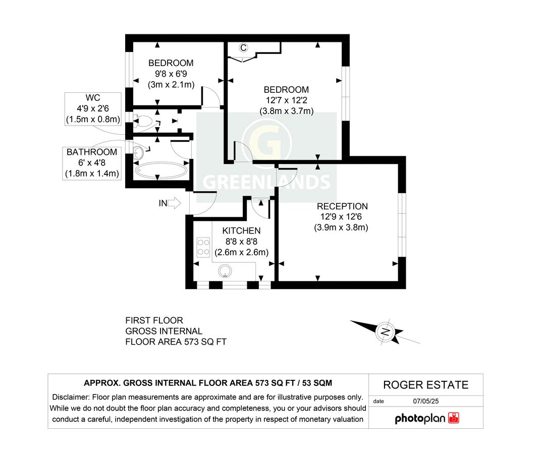Квартира в Лондоне, Великобритания, 53 м² - фото 16