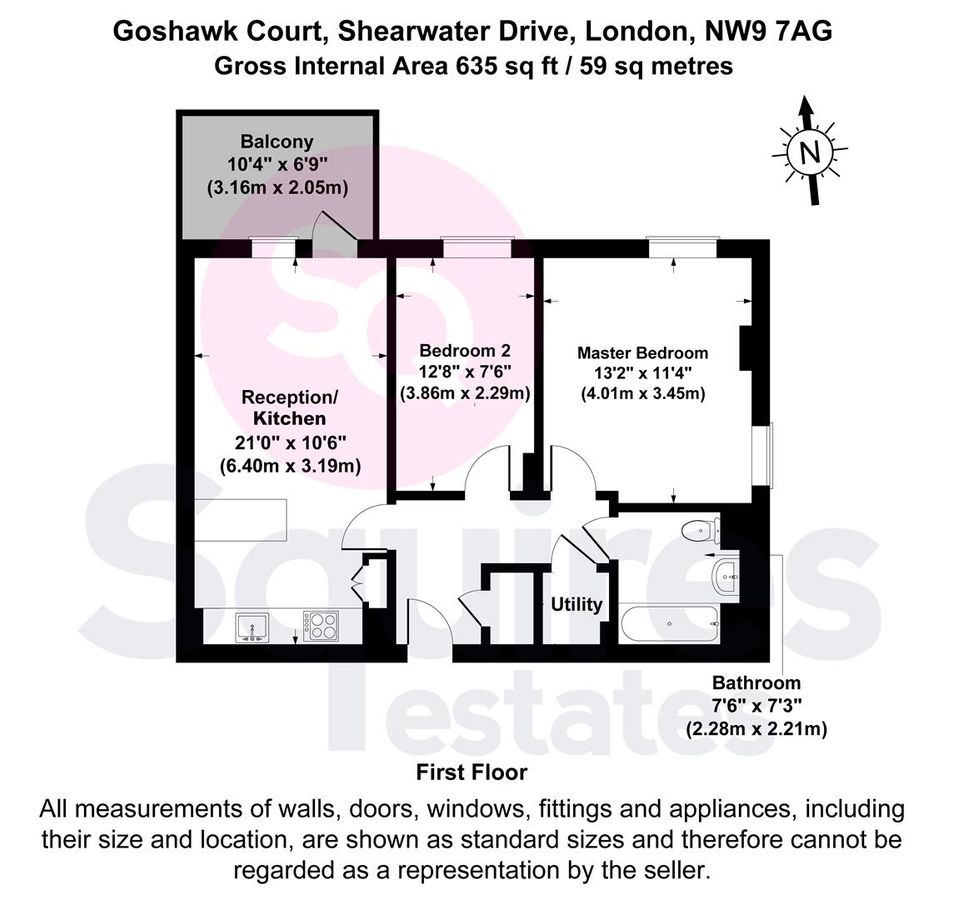 Квартира в Лондоне, Великобритания, 59 м² - фото 18