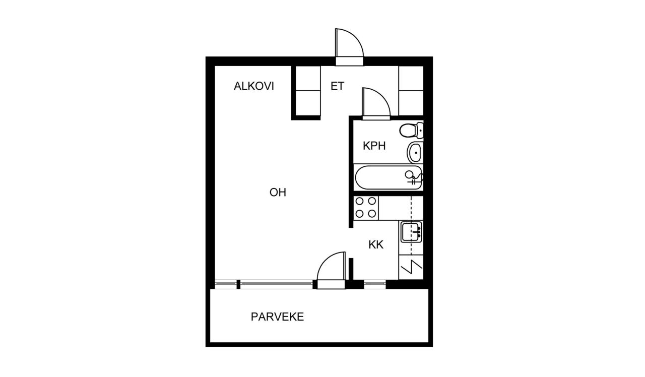 Квартира в Лахти, Финляндия, 29 м² - фото 2