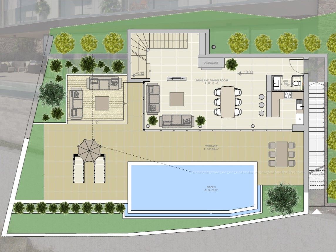 Вилла в Буйе, Хорватия, 277 м² - фото 13