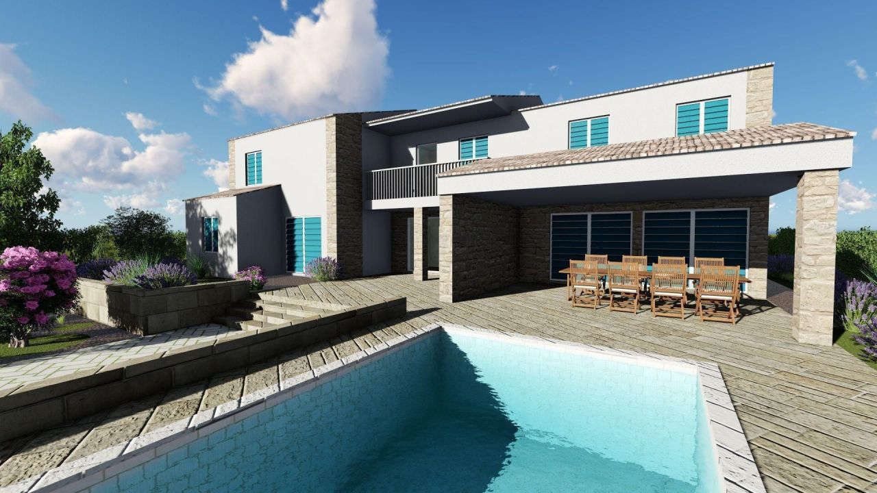 Вилла Kras, Dobrinj, Хорватия, 323 м² - фото 14