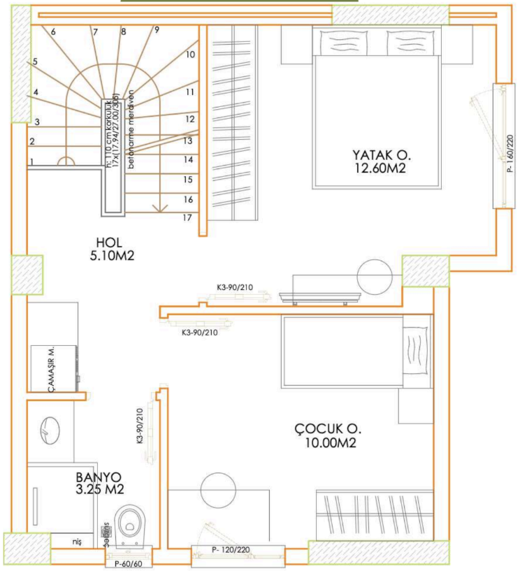 Квартира в Анталии, Турция, 40 м² - фото 14
