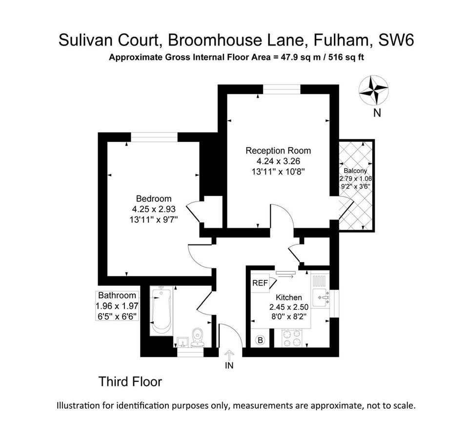 Квартира в Лондоне, Великобритания, 48 м² - фото 13