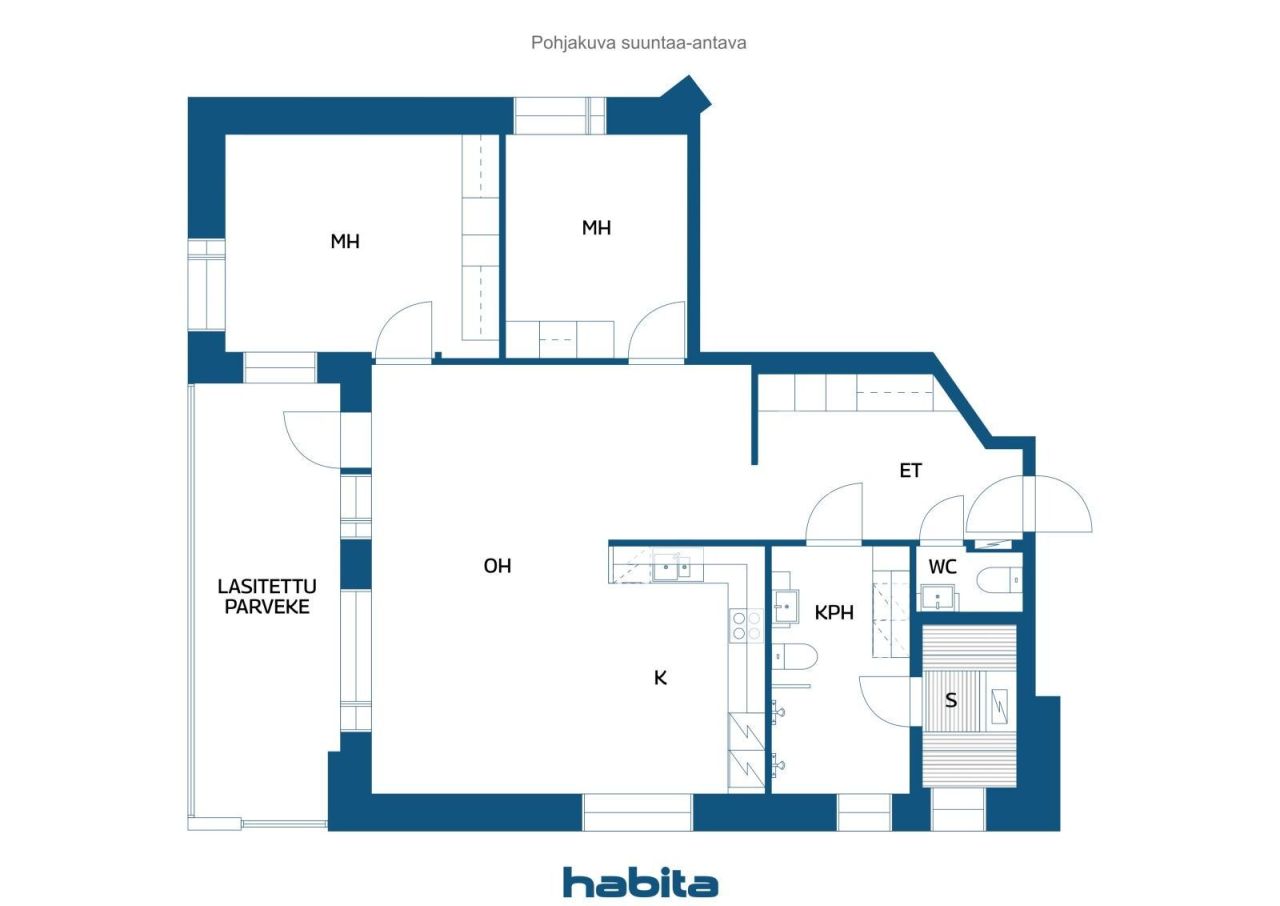 Апартаменты в Хельсинки, Финляндия, 94 м² - фото 2