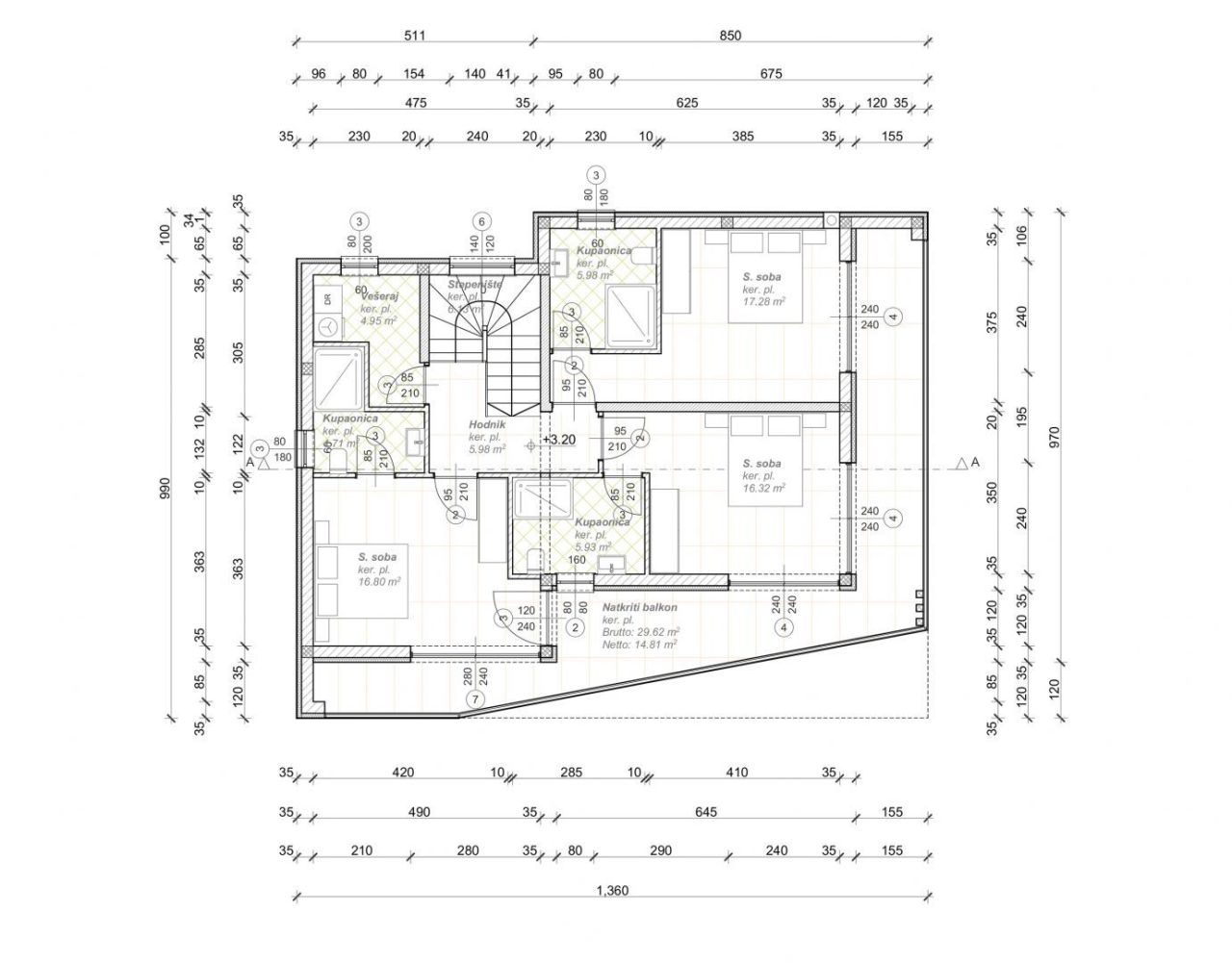Вилла Kornić, Хорватия, 198 м² - фото 14