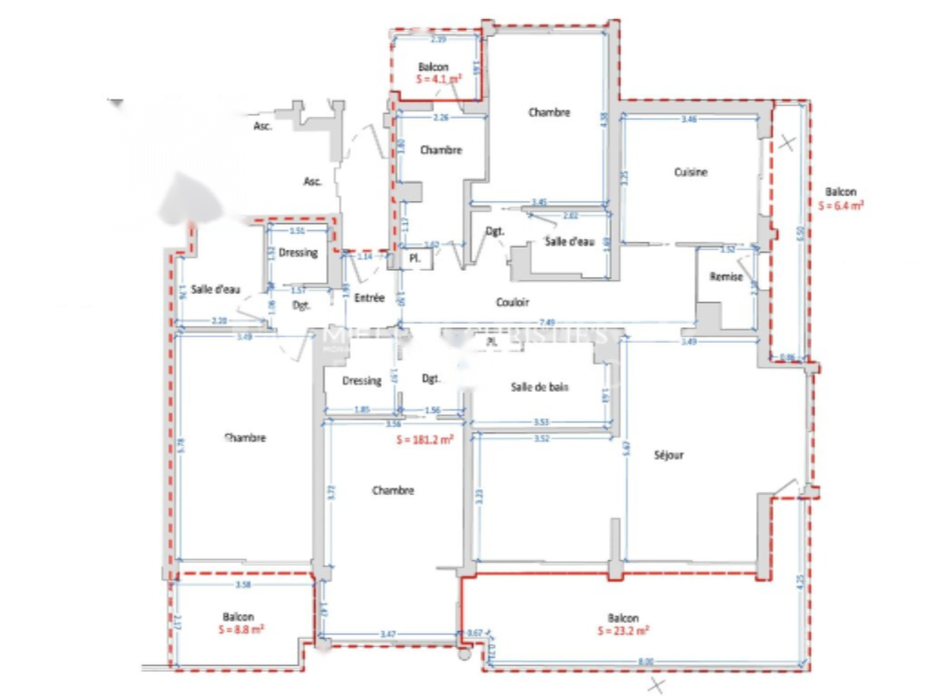 Квартира в Монте Карло, Монако, 223 м² - фото 4
