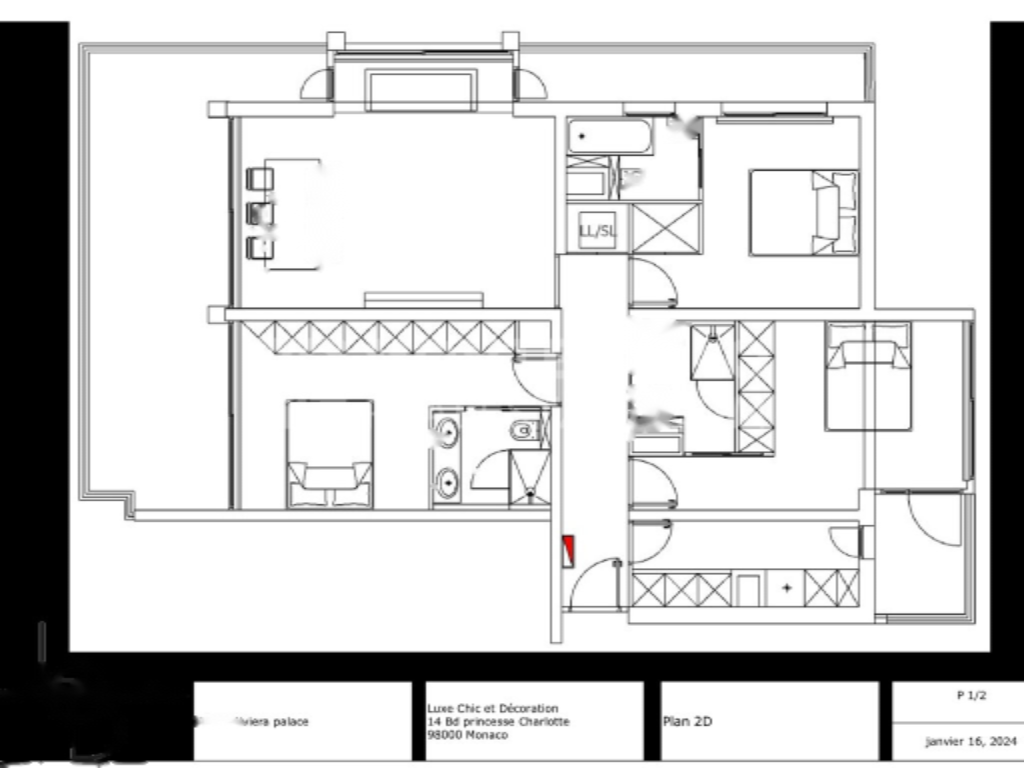 Квартира в Монте Карло, Монако, 148 м² - фото 13