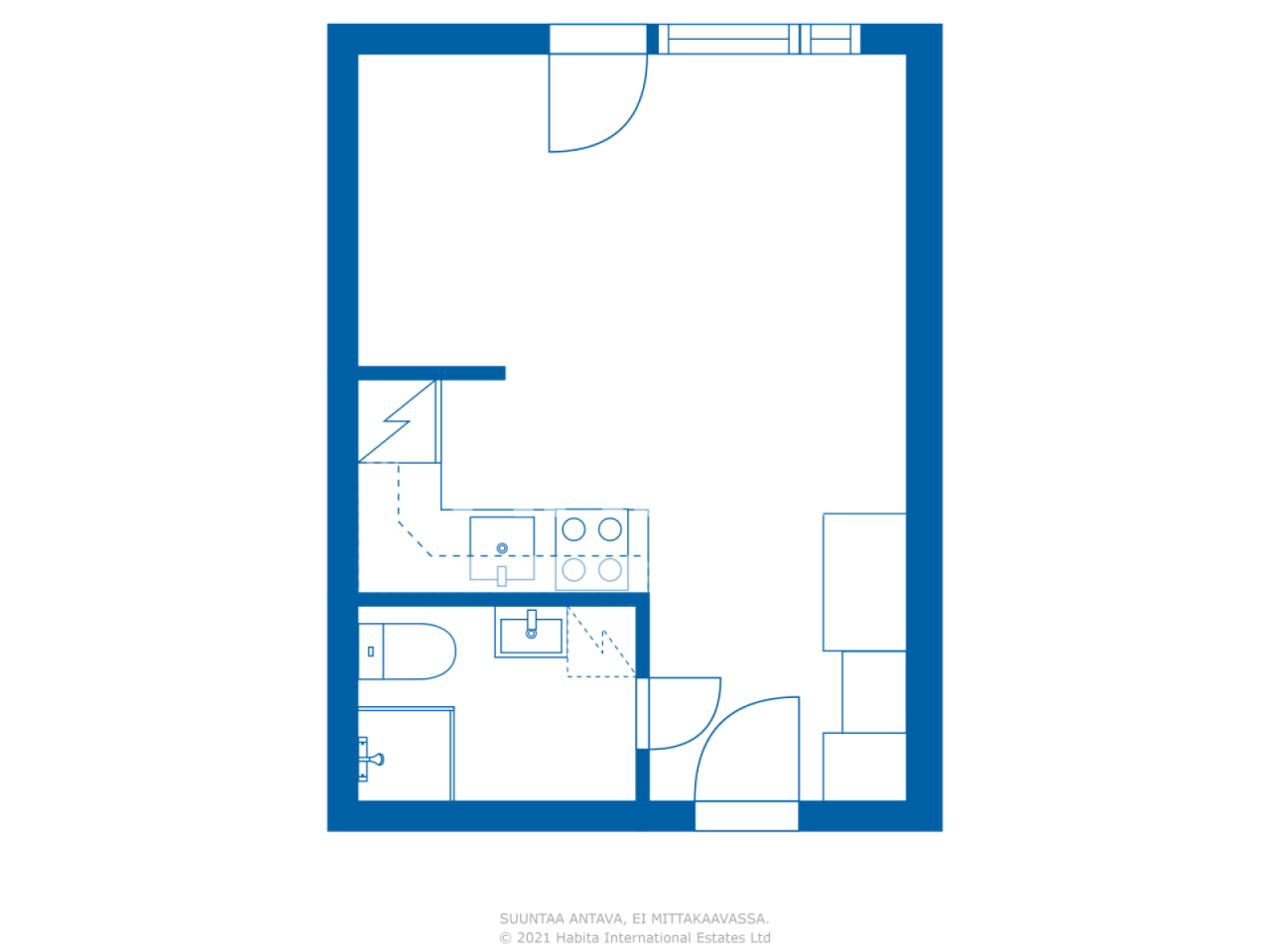 Апартаменты в Вантаа, Финляндия, 32.5 м² - фото 2