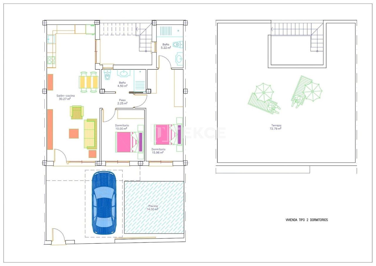 Вилла Авилесес, Испания, 82 м² - фото 9