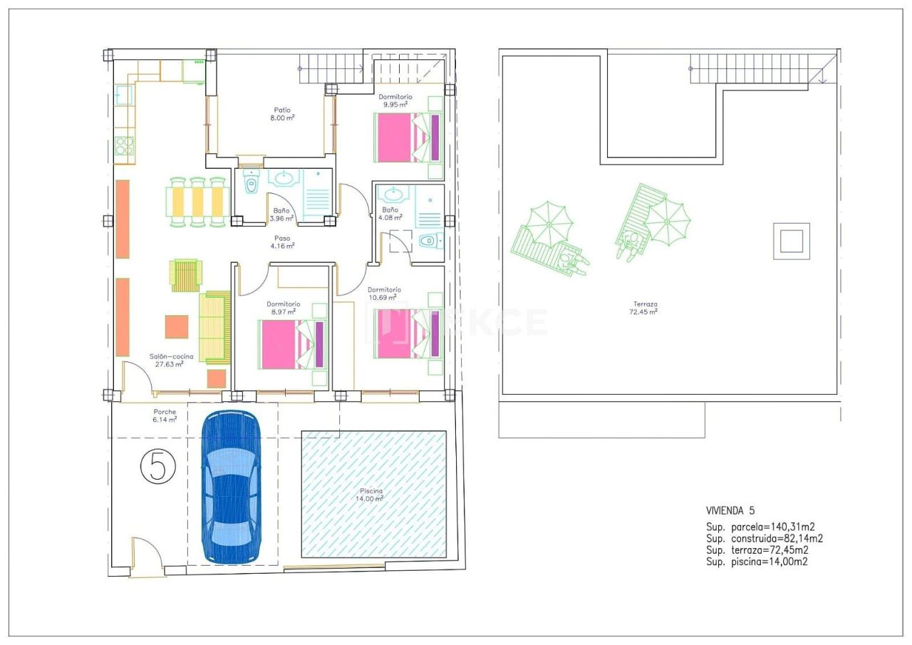 Вилла Авилесес, Испания, 82 м² - фото 15