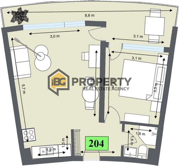 Квартира в Обзоре, Болгария, 66 м² - фото 2