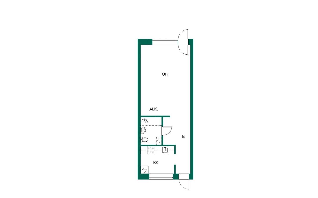 Таунхаус в Сулкава, Финляндия, 34 м² - фото 2
