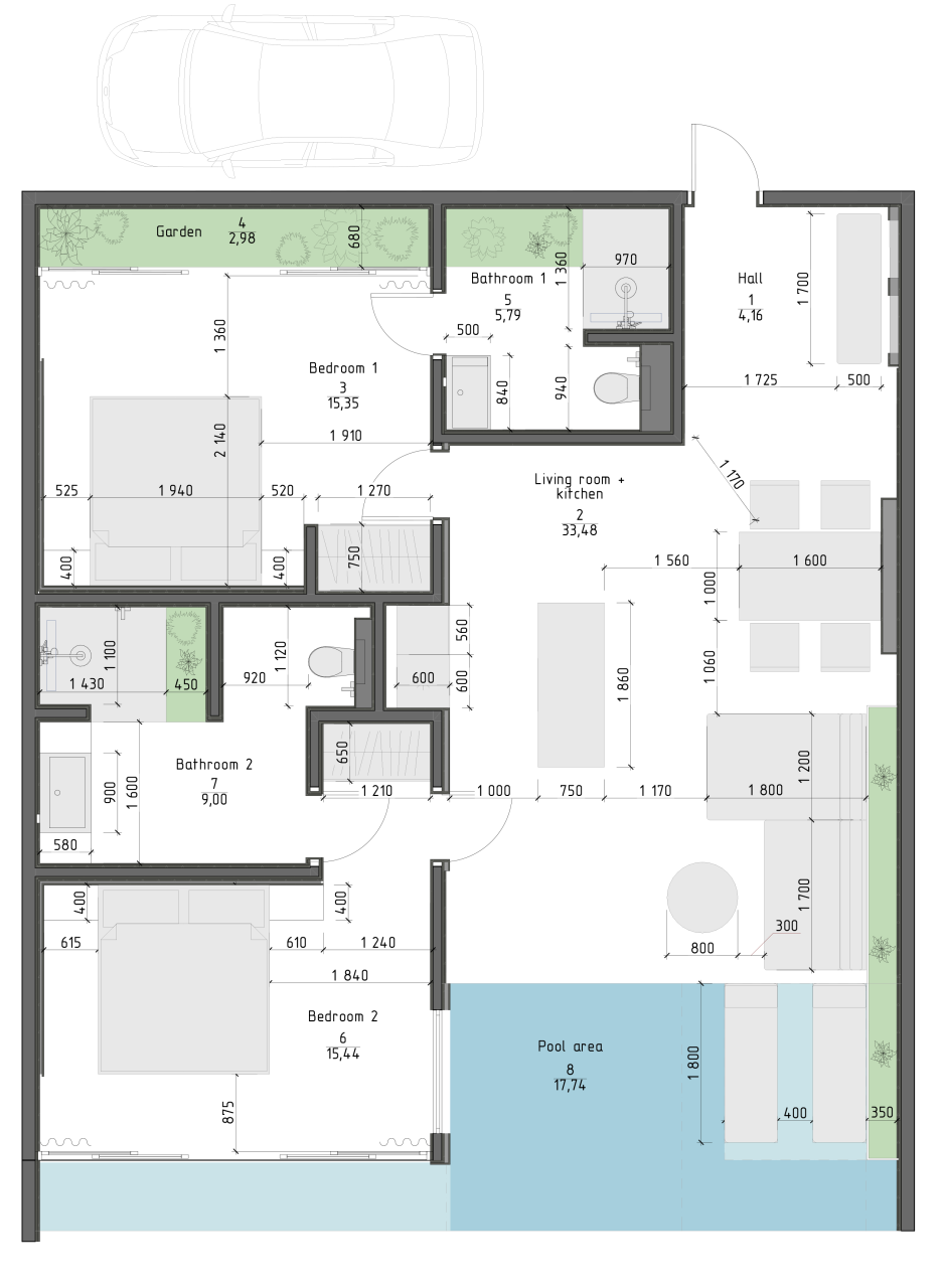 Вилла в Убуде, Индонезия, 120 м² - фото 7