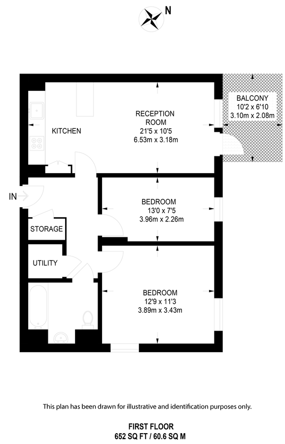 Квартира в Лондоне, Великобритания, 61 м² - фото 6