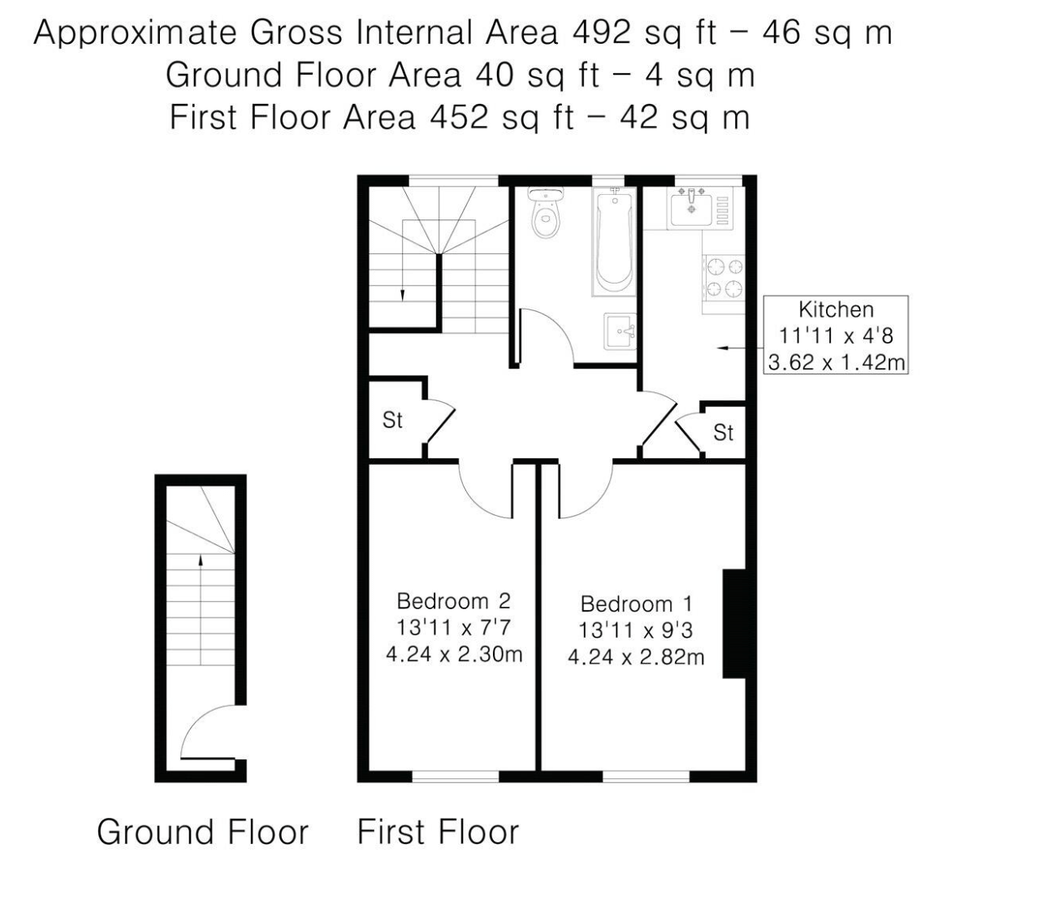 Квартира в Лондоне, Великобритания, 46 м² - фото 8