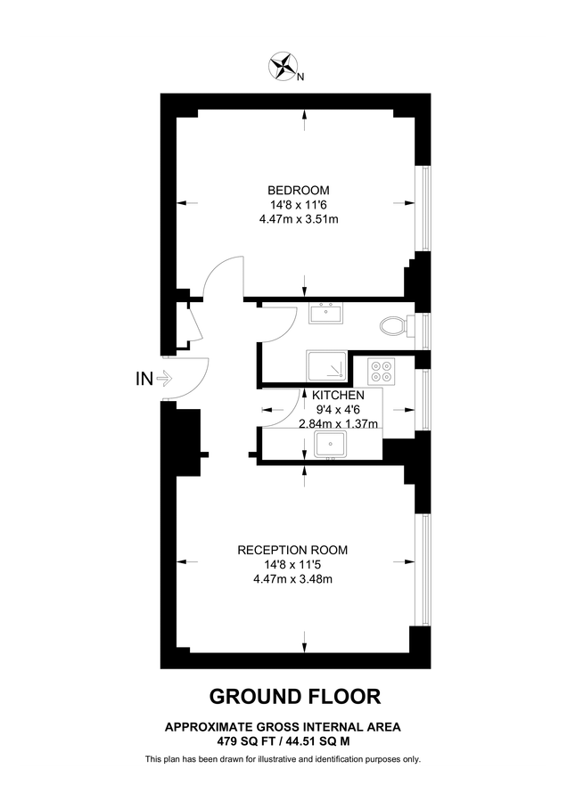 Квартира в Лондоне, Великобритания, 45 м² - фото 9