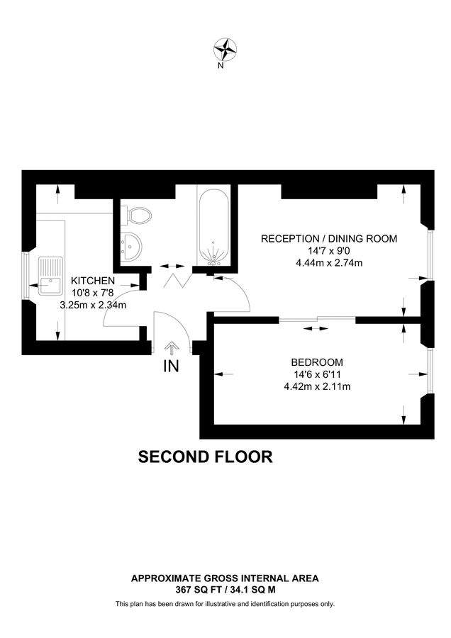 Квартира в Лондоне, Великобритания, 34 м² - фото 9