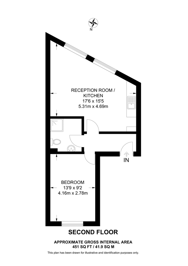 Квартира в Лондоне, Великобритания, 42 м² - фото 9