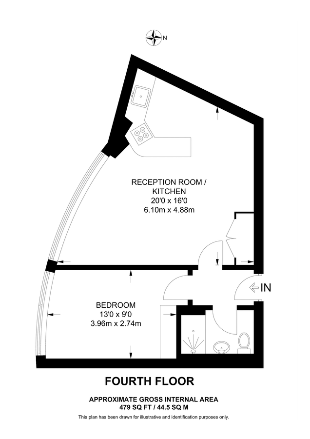 Квартира в Лондоне, Великобритания, 45 м² - фото 10
