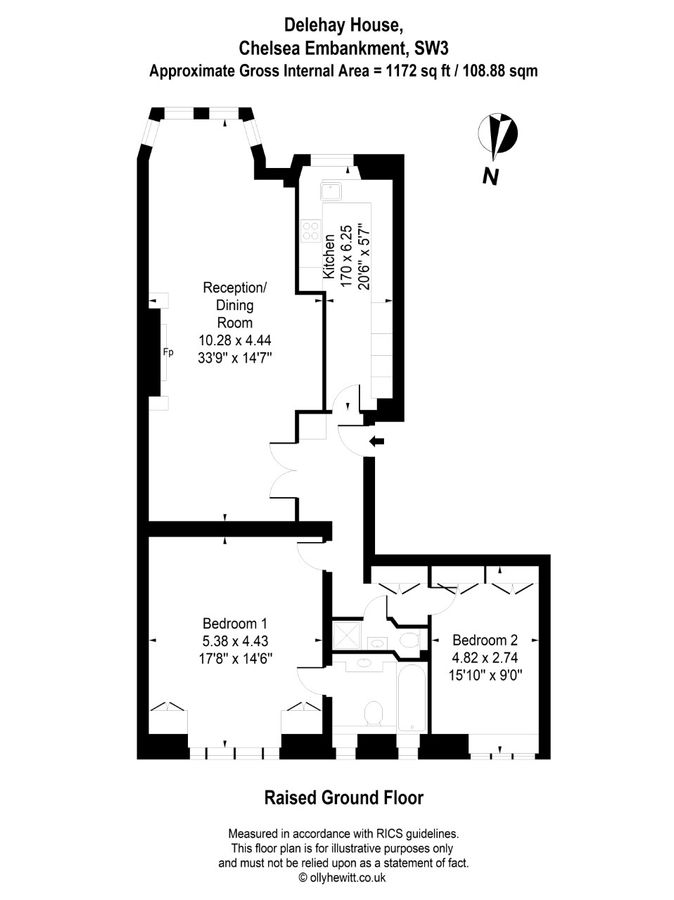 Квартира в Лондоне, Великобритания, 109 м² - фото 12