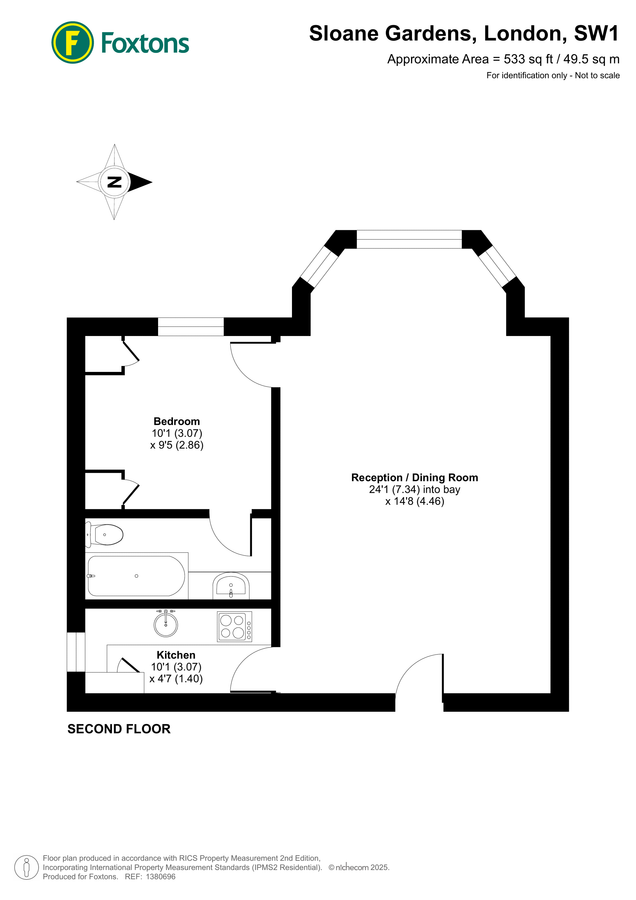 Квартира в Лондоне, Великобритания, 50 м² - фото 13