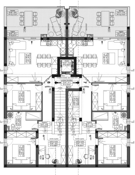 Пентхаус на острове Паг, Хорватия, 127 м² - фото 12
