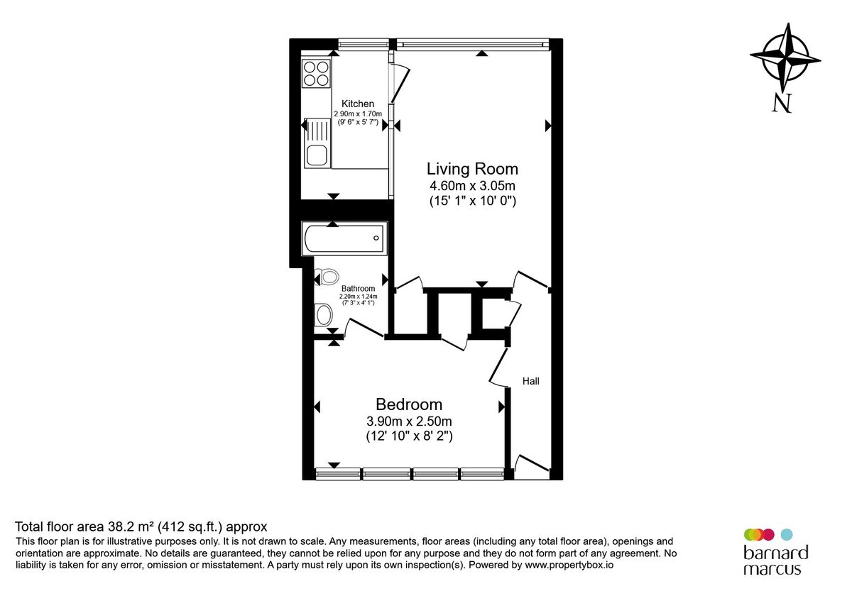 Квартира в Лондоне, Великобритания, 38 м² - фото 14