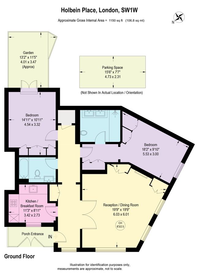 Квартира в Лондоне, Великобритания, 107 м² - фото 16