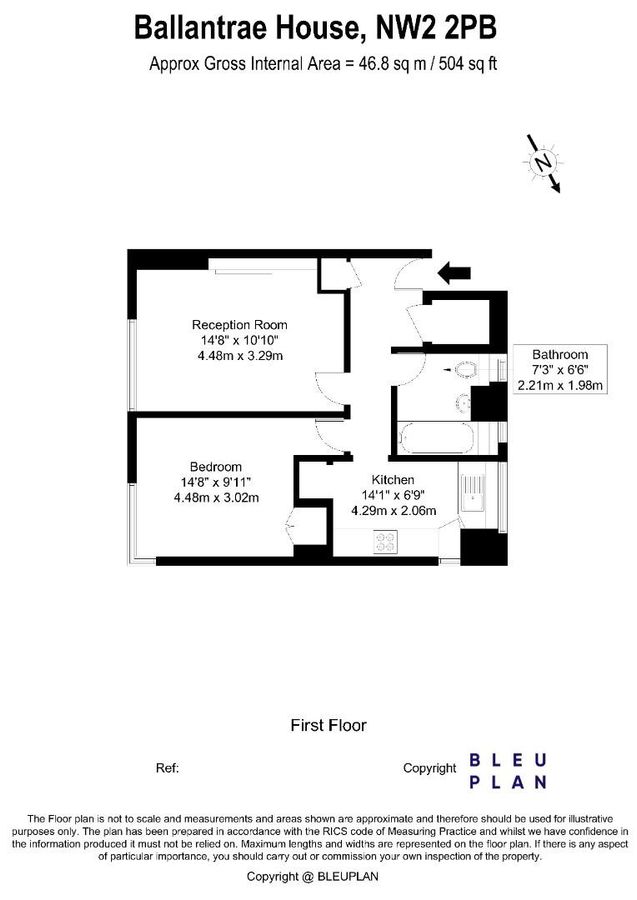 Квартира в Лондоне, Великобритания, 47 м² - фото 18