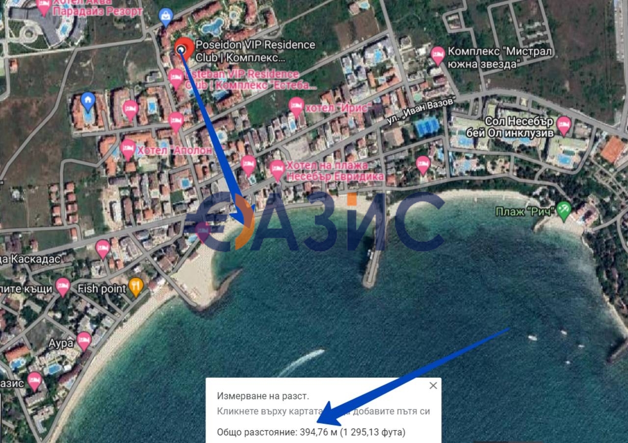 Апартаменты в Несебре, Болгария, 106.2 м² - фото 14