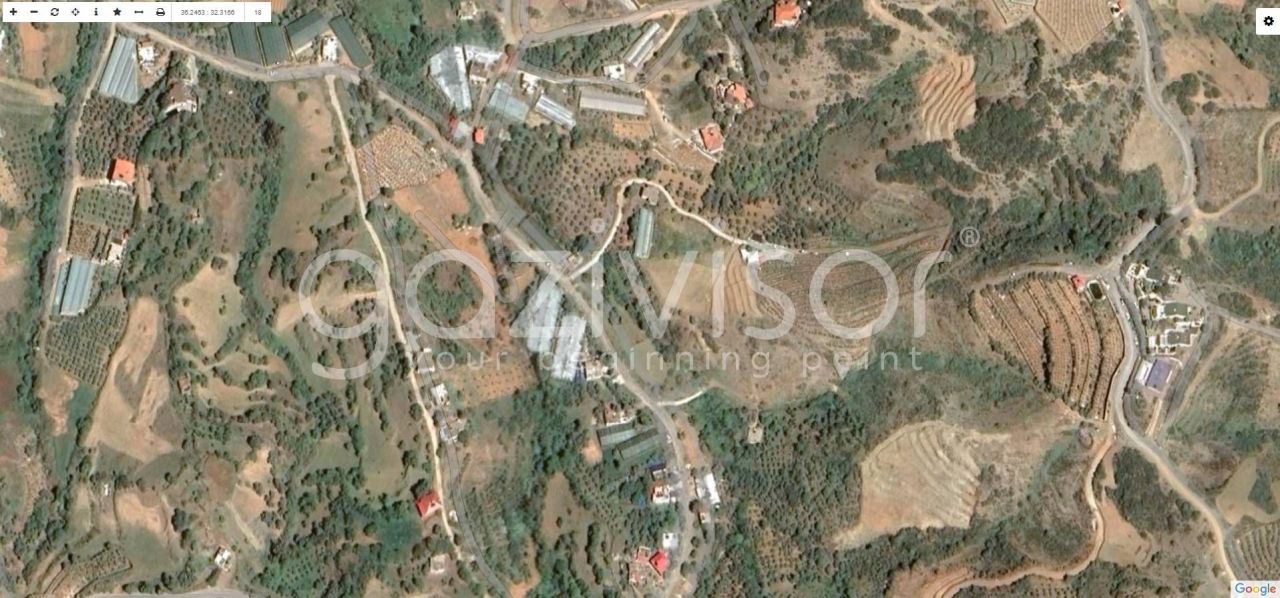 Земля в Газипаше, Турция, 1 600 м² - фото 13