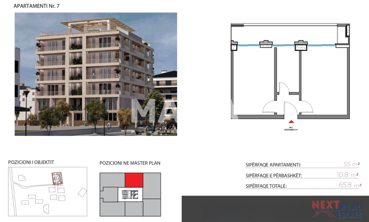 Апартаменты во Влёре, Албания, 55 м² - фото 2