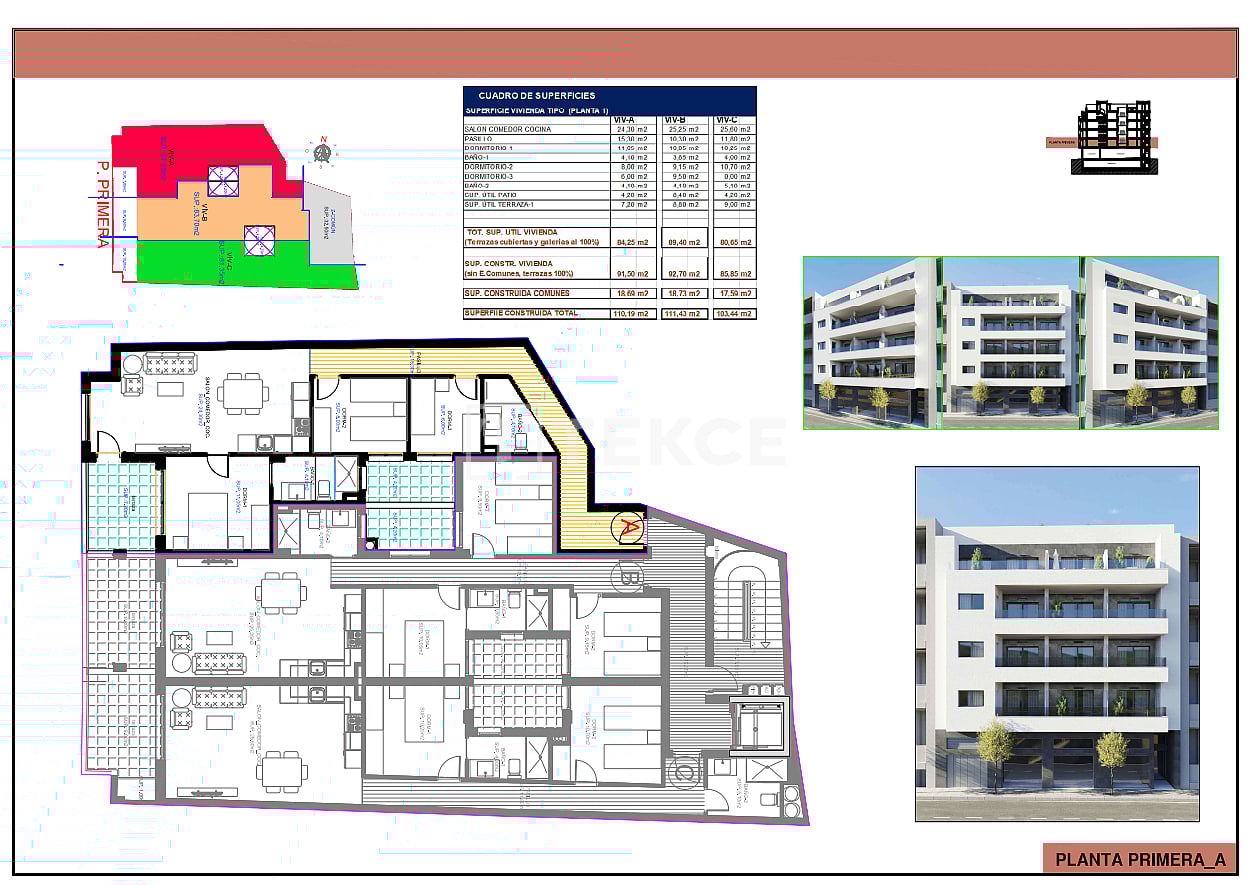 Апартаменты в Торревьехе, Испания, 111 м² - фото 14