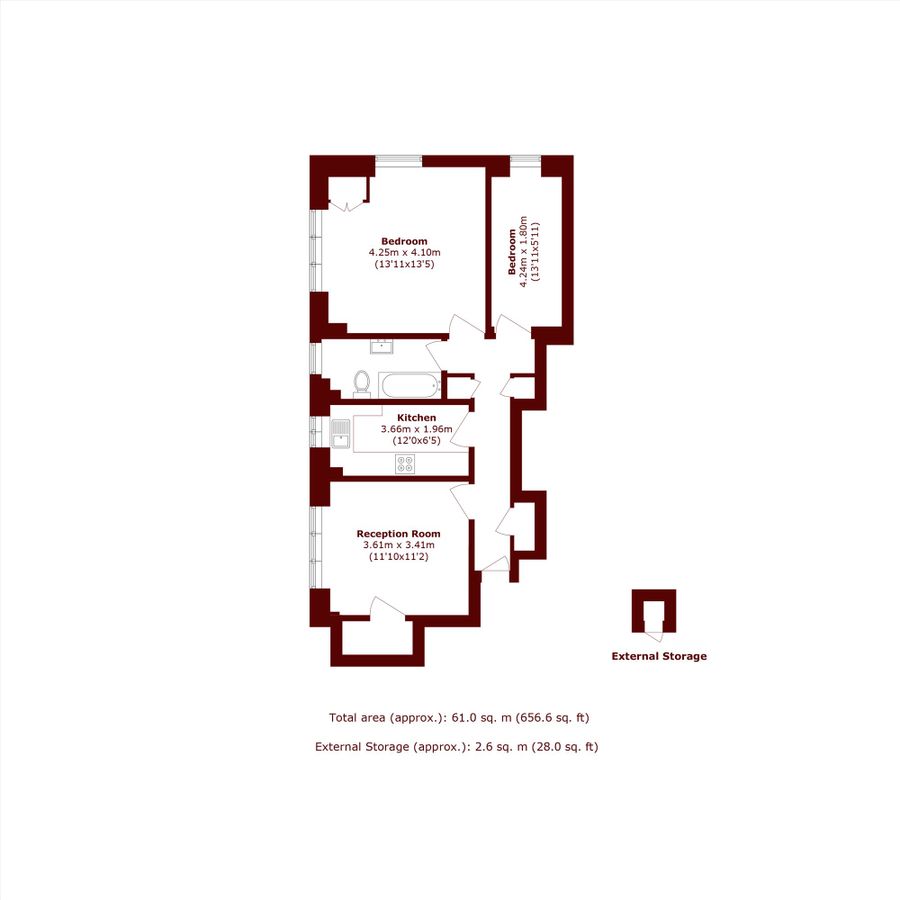 Квартира в Лондоне, Великобритания, 61 м² - фото 5