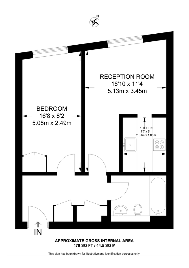 Квартира в Лондоне, Великобритания, 45 м² - фото 8