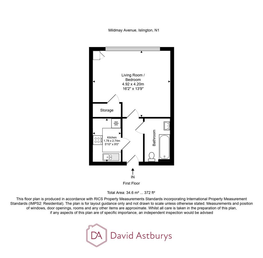 Квартира в Лондоне, Великобритания, 35 м² - фото 14