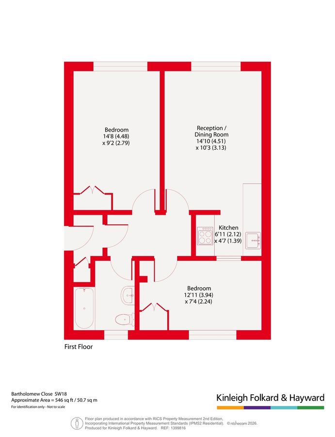 Квартира в Лондоне, Великобритания, 51 м² - фото 14