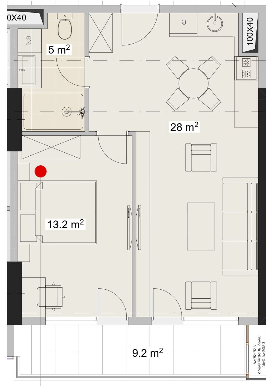 Квартира в Батуми, Грузия, 55.4 м² - фото 3