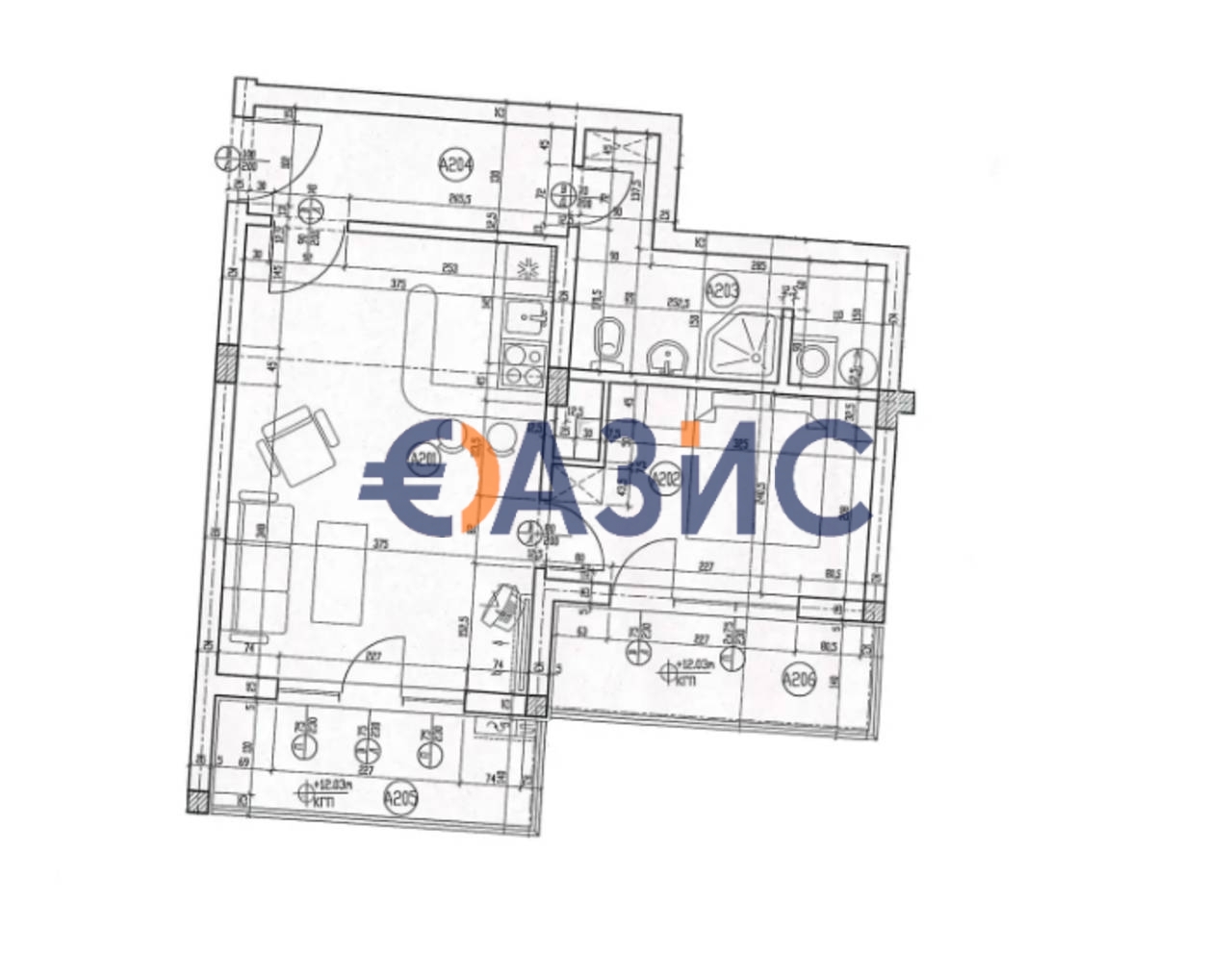 Апартаменты в Несебре, Болгария, 74.8 м² - фото 18