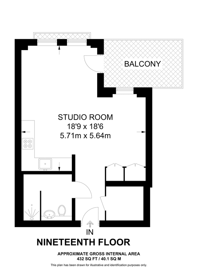 Квартира в Лондоне, Великобритания, 40 м² - фото 7
