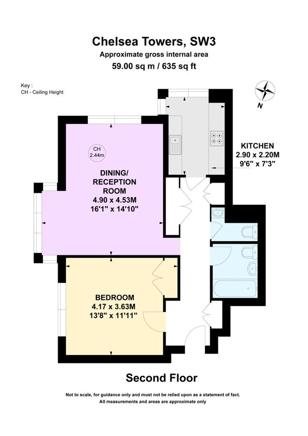 Квартира в Лондоне, Великобритания, 59 м² - фото 9