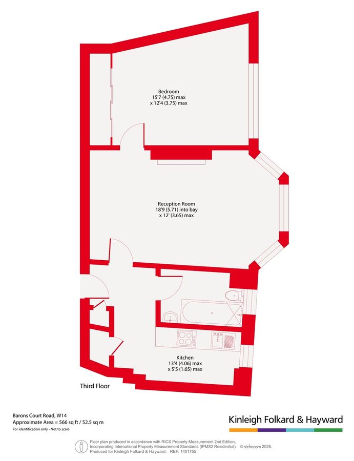 Квартира в Лондоне, Великобритания, 53 м² - фото 10