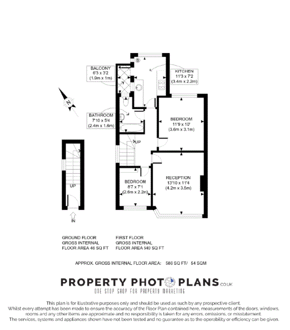 Квартира в Лондоне, Великобритания, 54 м² - фото 11