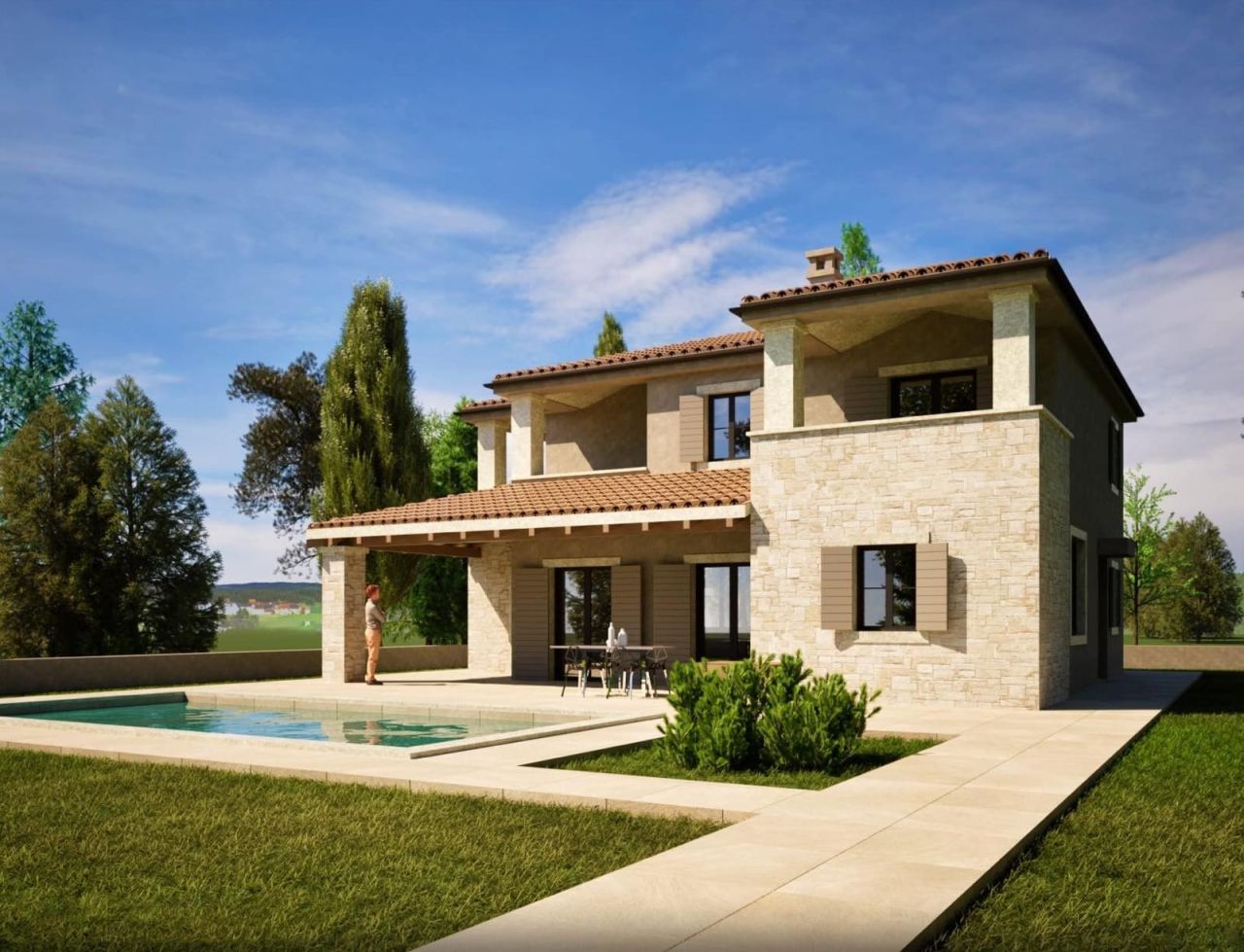 Дом Istria, Kastelir-labinci, Хорватия, 183.3 м² - фото 3