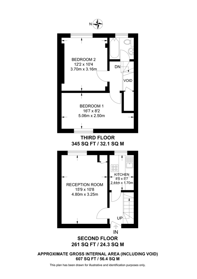 Квартира в Лондоне, Великобритания, 56 м² - фото 11