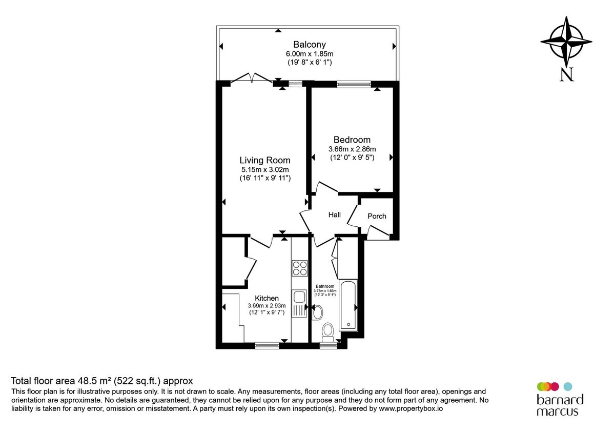 Квартира в Лондоне, Великобритания, 49 м² - фото 13