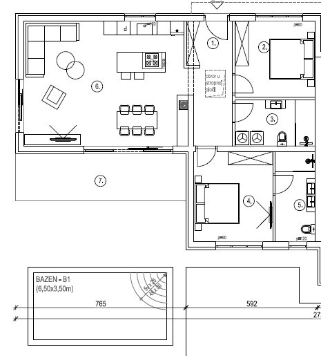Дом Istria, Barban, Хорватия, 109.04 м² - фото 3