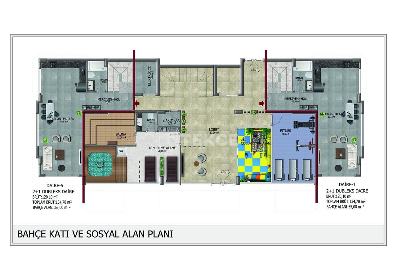 Апартаменты в Алании, Турция, 134 м² - фото 16