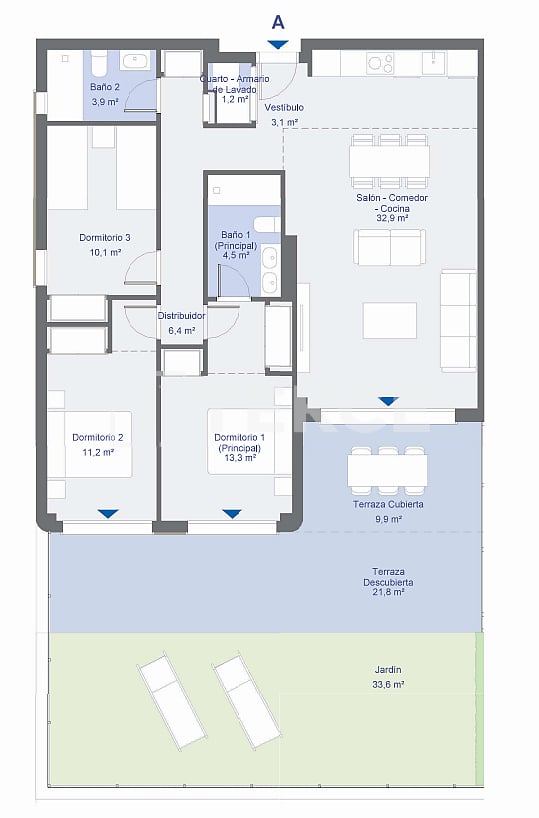 Апартаменты в Сан-Роке, Испания, 120 м² - фото 19