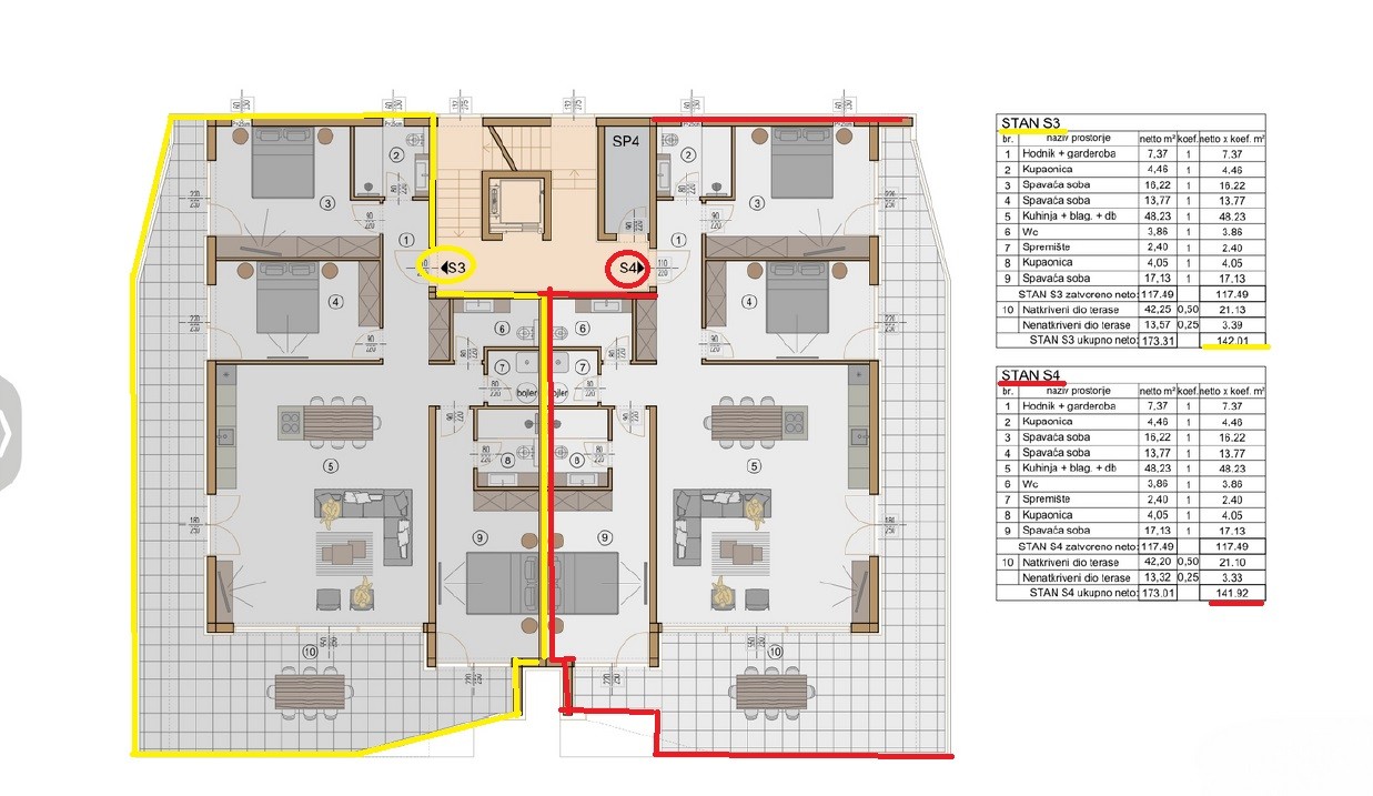 Квартира в Ровини, Хорватия, 142 м² - фото 5